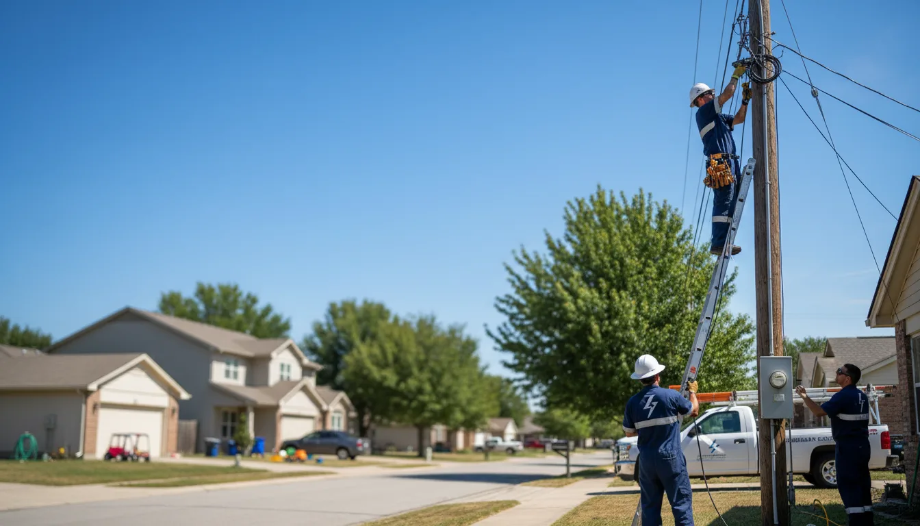Residential electrician providing installation services in Glade, KS